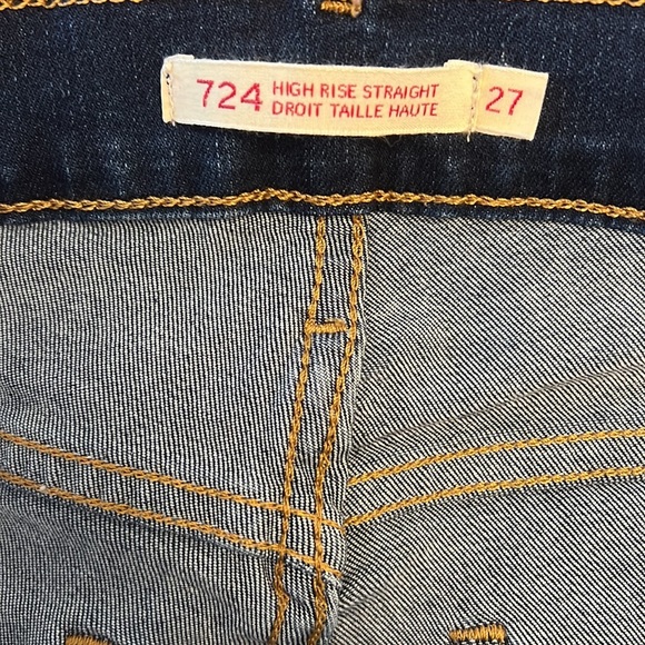 Levi's High Rise Straight Womens 27 - Picture 11 of 14